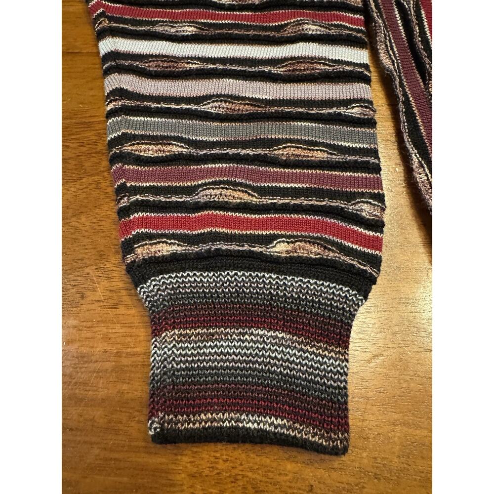 XL Montechiaro Sweater 100% Mercerized Cotton 3d Weave Cosby COOGIE Style Italy - Picture 6 of 11